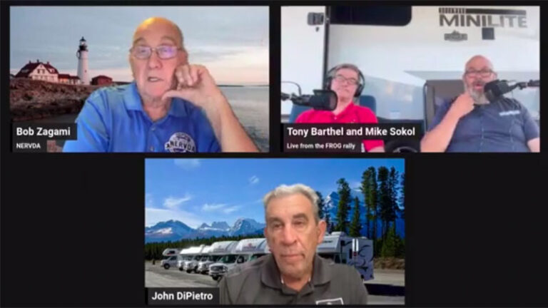 Tony Barthel and Mike Sokol Tonight on RVing in New England