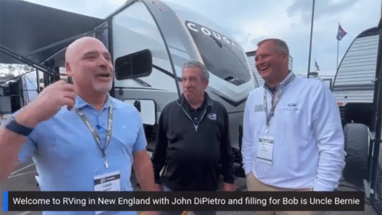 John and Bernie Steer This Week’s show.. on RVing in New England