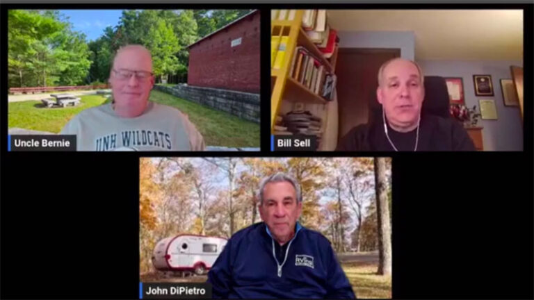 Bill – Bernie – John – hosts for RVing in New England tonight!